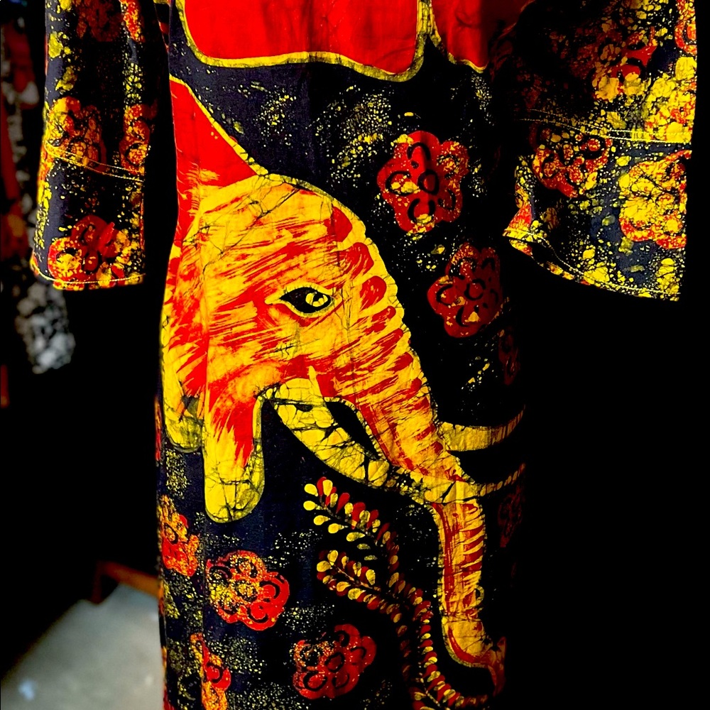 Authentic African print, made in Uganda caftan